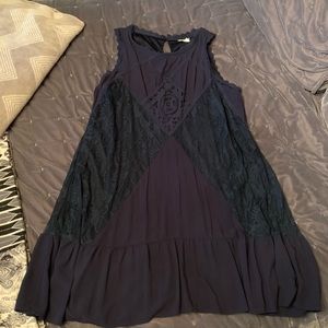 navy lace dress